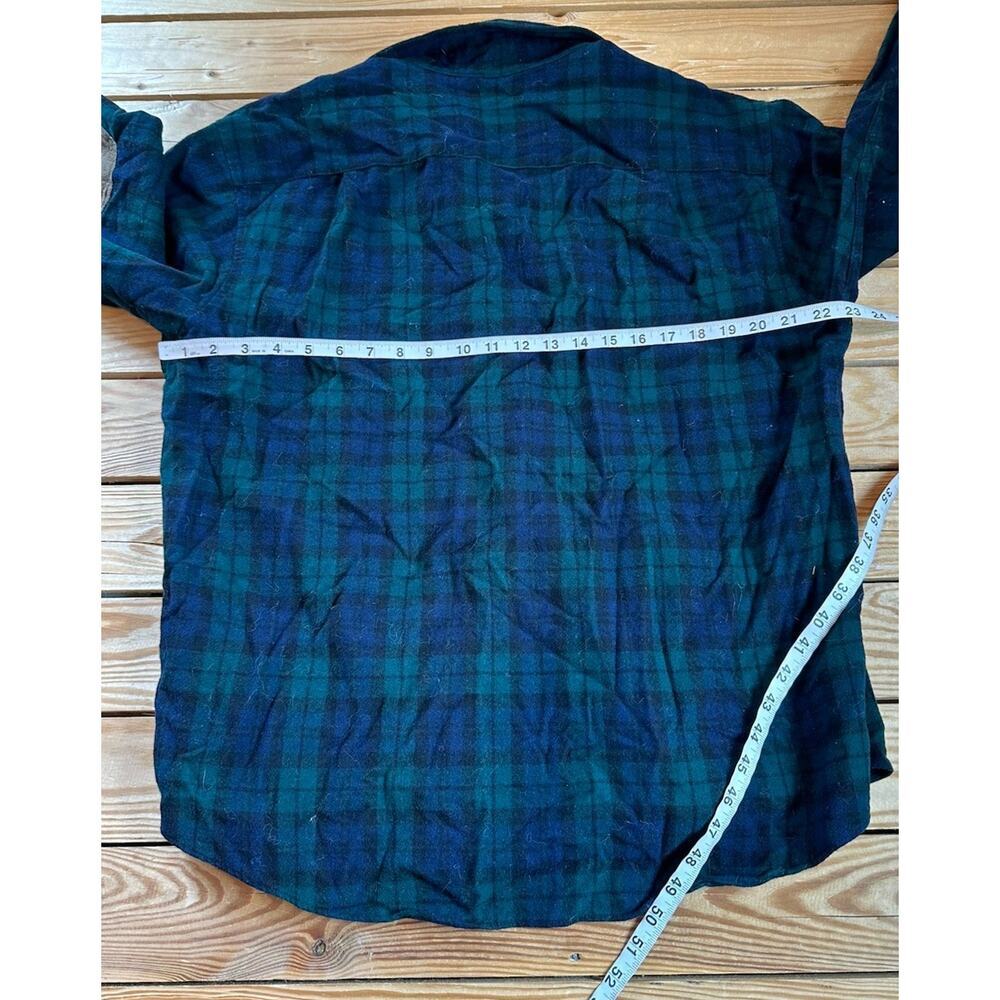 Pendleton Vintage Wool Elbow Patch Button Up Shir… - image 6